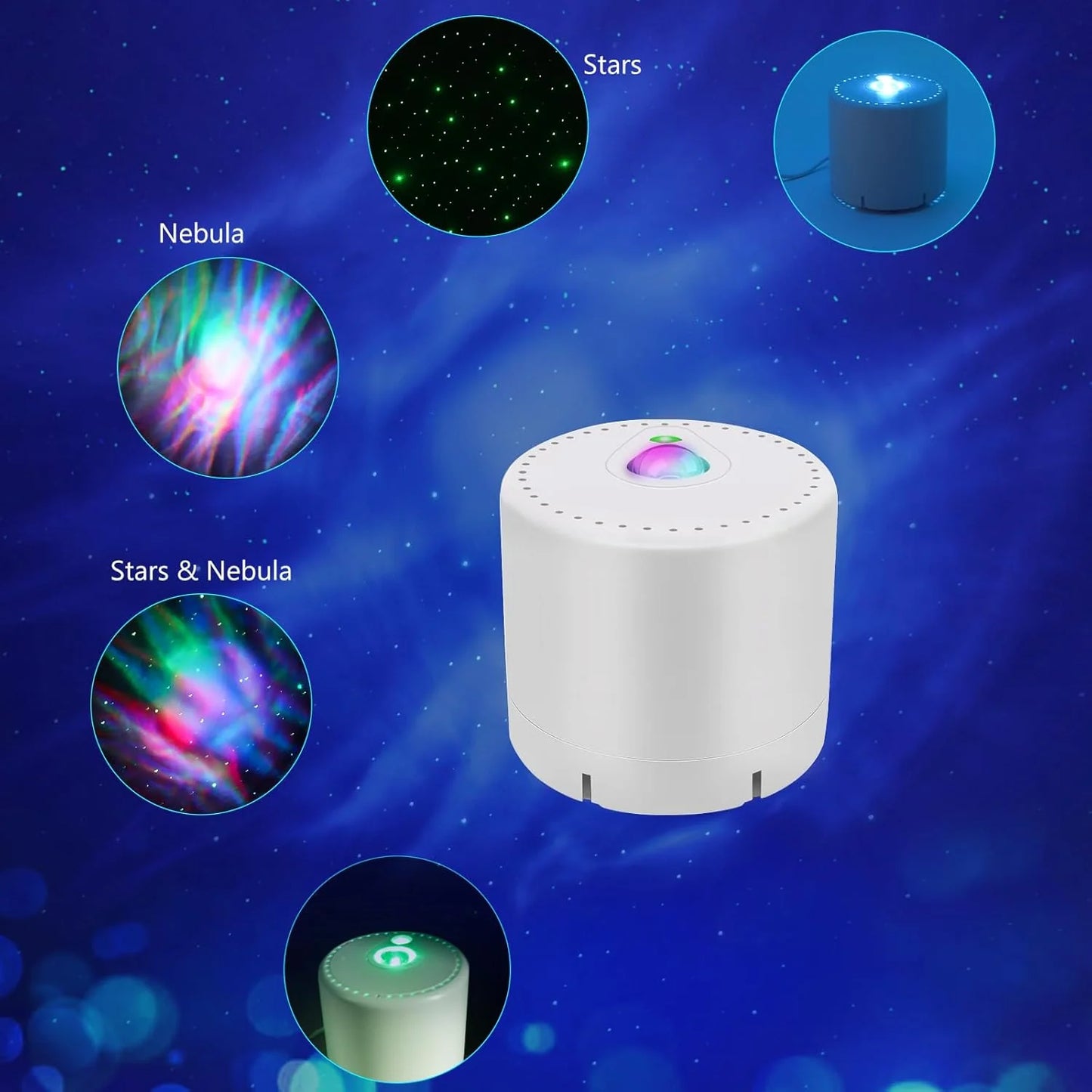 LED Star & Galaxy Projector, Remote Control, Adjustable Speed & Brightness, Aurora Night Light for Adult Party & Home Decoration