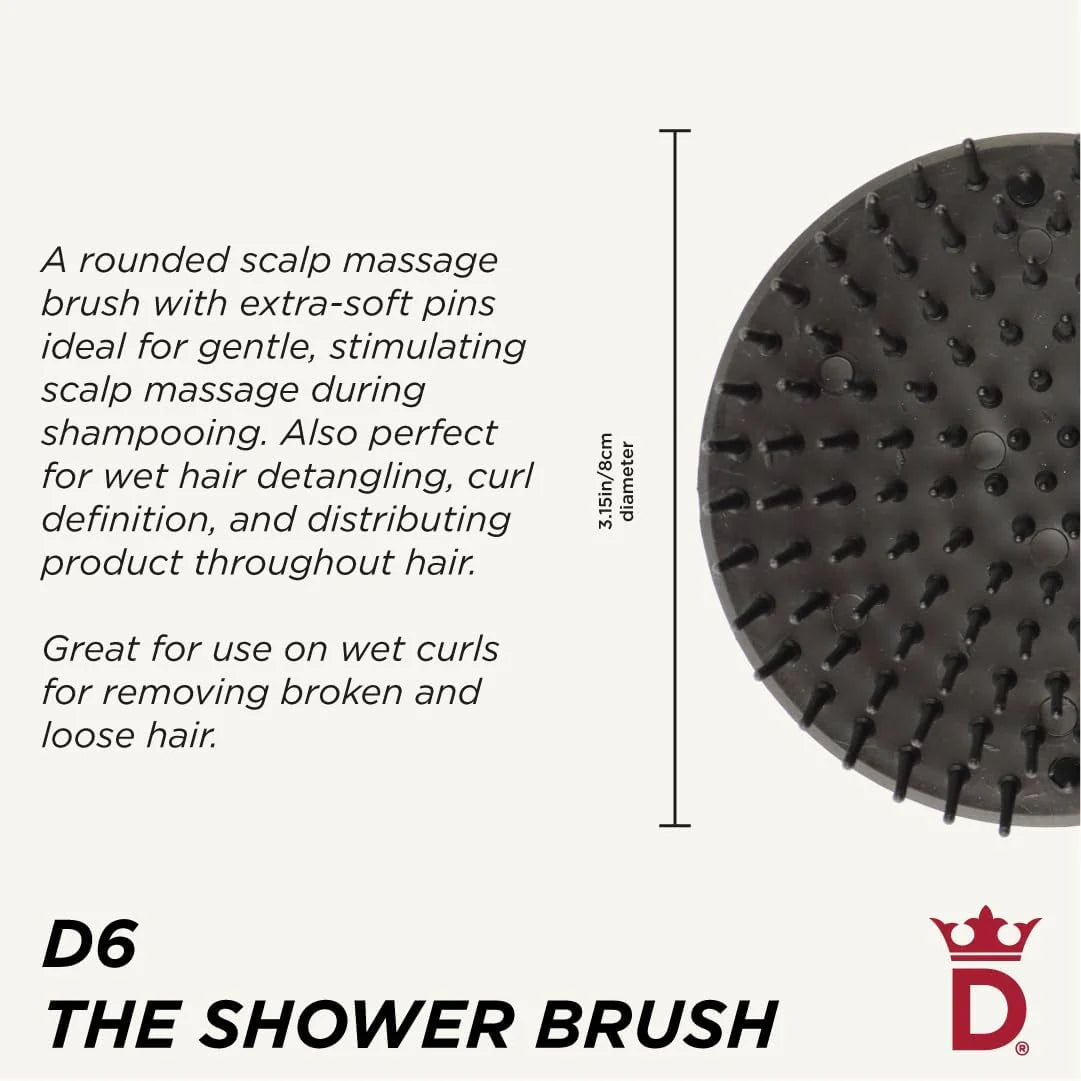 Silicone Body Scrubber with Long Handle, Double-Sided Shower Brush for Exfoliating and Massage