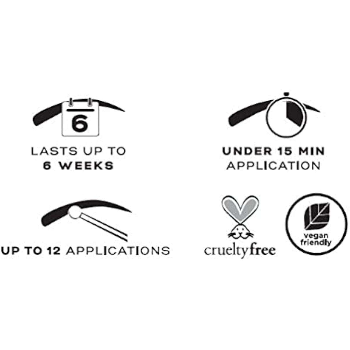 Eylure DYBROW Eyebrow Dye Kit, Dark Brown