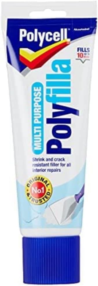Polycell PLCMPP330GS Multi-Purpose Polyfilla Ready Mixed, 330g, White – Interior/Exterior Filler for Walls & Wood