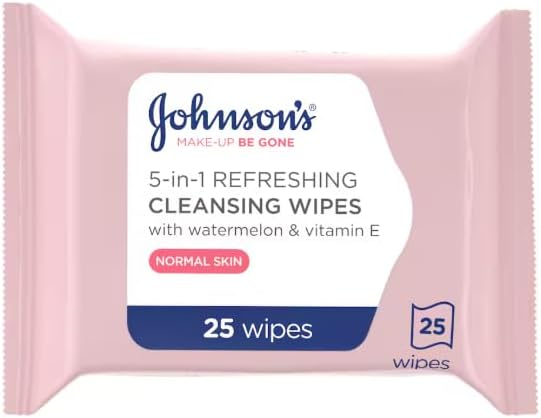 Johnson's Face Care Make Up Be Gone Refreshing Wipes - Pack of 25