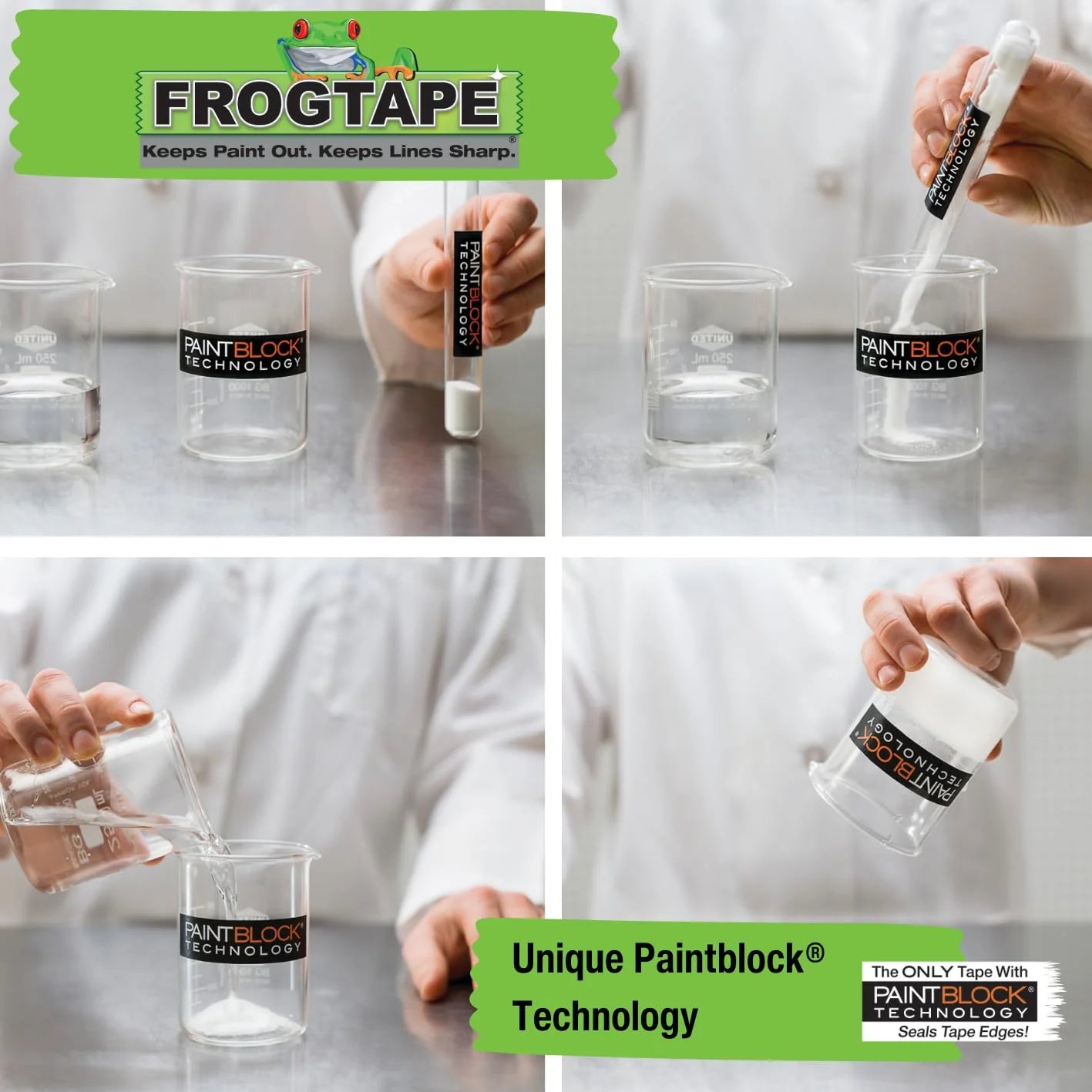 Frog Tape Green Multi Surface Painters Masking Tape, Indoor Painting and Decorating For Sharp Lines and No Paint Bleed 36mm X 41.1m