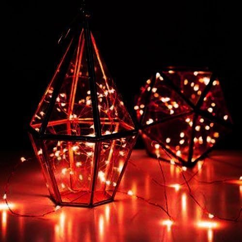 BOLWEO Battery Powered Fairy String Lights, 3M 30LEDs,Red Ambiance Lighting for Christmas，New Year's Eve，Valentines Day Decoration