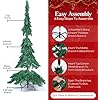 KLASS 6ft Artificial Christmas Tree, Green PVC Realistic Xmas Tree with 700 Tips and Metal Stand, Premium Holiday Decoration