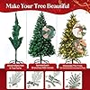 KLASS 6ft Artificial Christmas Tree, Green PVC Realistic Xmas Tree with 700 Tips and Metal Stand, Premium Holiday Decoration
