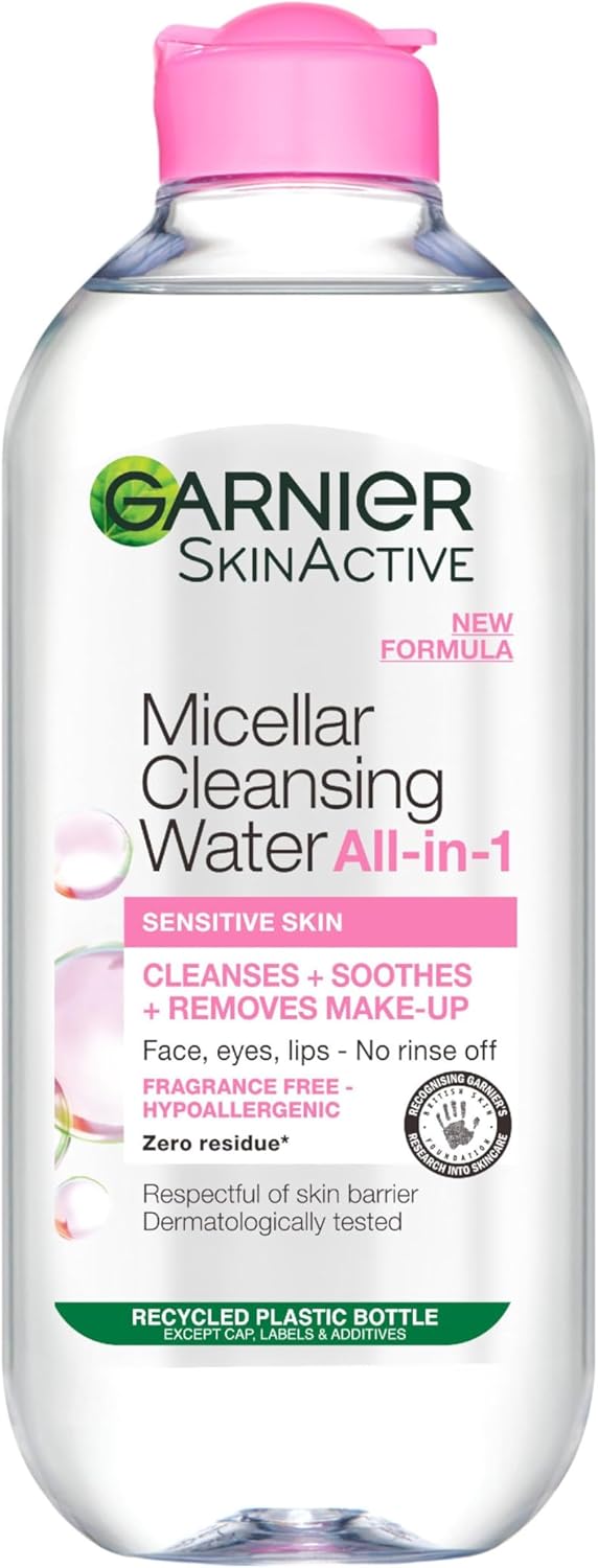 Garnier Micellar Cleansing Water 700ml, Gentle Face Cleanser and Makeup Remover for All Skin Types