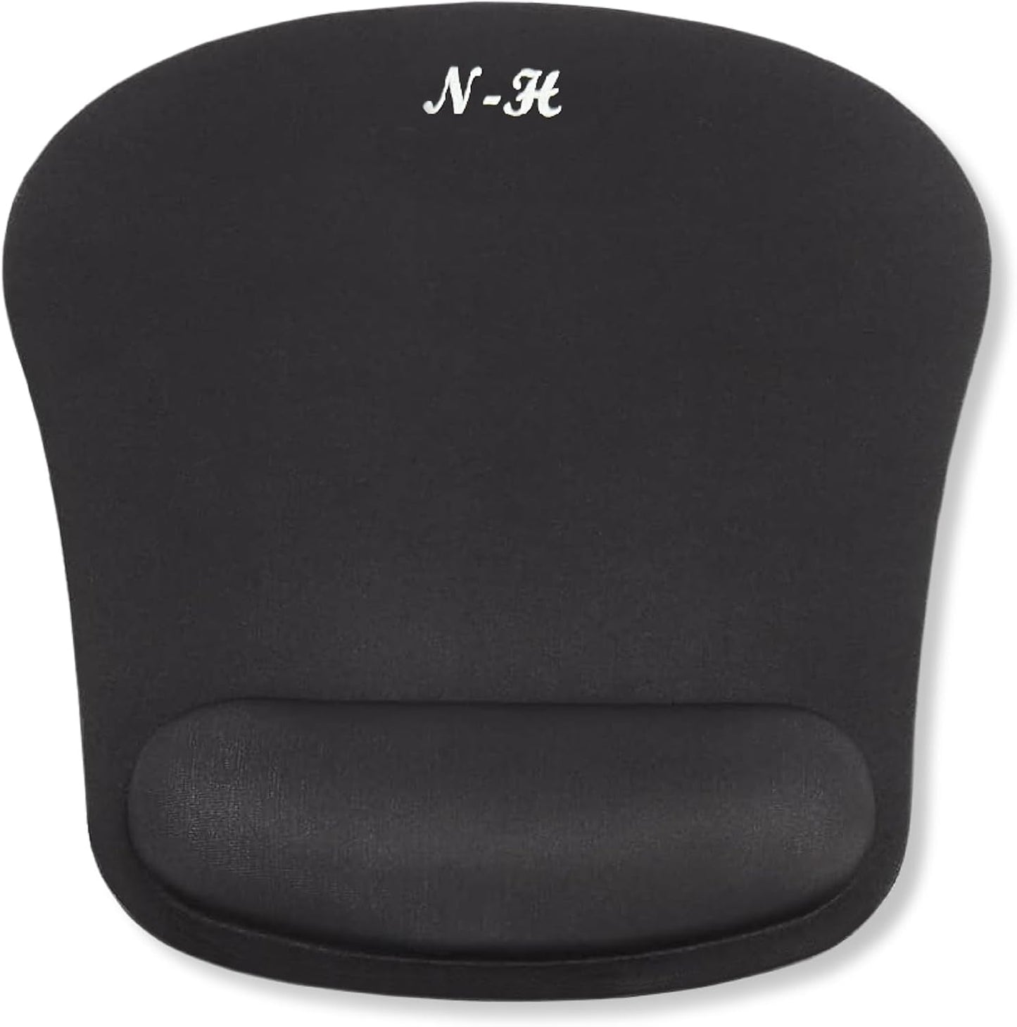 New Horrizon - Mouse Mat BLACK ANTI-SLIP COMFORT MOUSE PAD MAT WITH GEL FOAM REST WRIST SUPPORT FOR PC LAPTOP - Compatible with Laser and Optical Mice