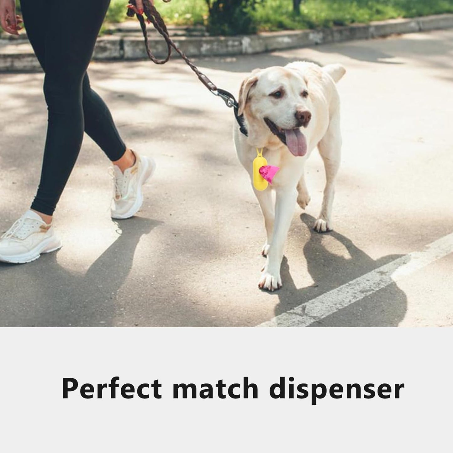 Nineaccy Biodegradable Dog Poo Bags with Holder-240 Large Poop Bags, Corn Starch Blended Compostable Poo Bag, Extra Thick Strong Leak Proof Poop Waste Bag for Dogs (Pink)