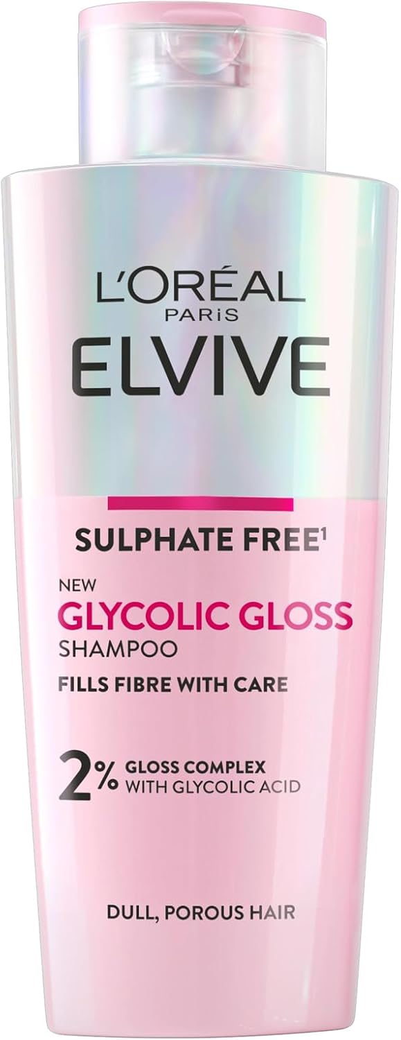 "L'Oréal Paris Elvive Glycolic Gloss Conditioner with Gloss Complex and Glycolic Acid, 150ml – Smooths, Seals, and Adds Shine to Dull Hair"