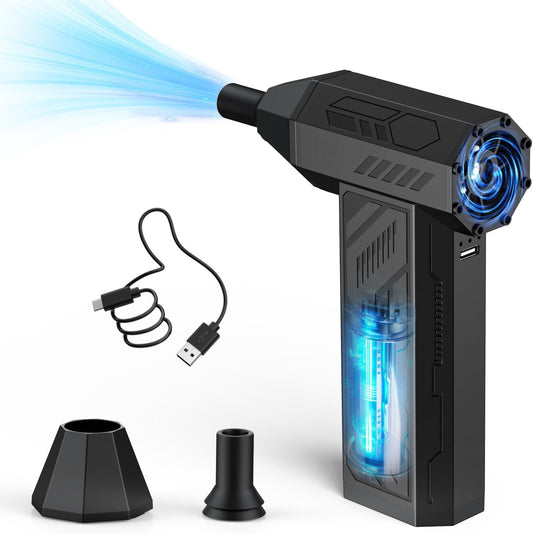 Portable Air Duster Cleaner – 4-Speed Adjustable Cordless Air Blower for PC, Keyboard, Car & Outdoor Cleaning – 110,000 RPM Power