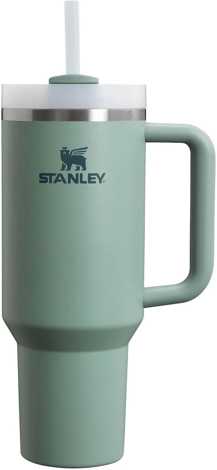 STANLEY Quencher H2.0 Flowstate Tumbler 1.2L - Cold for 11 Hours - Iced for 48 Hours - Metal Water Bottle with Straw, Handle and Lid - Dishwasher Safe - Travel Mug for Cold Drinks