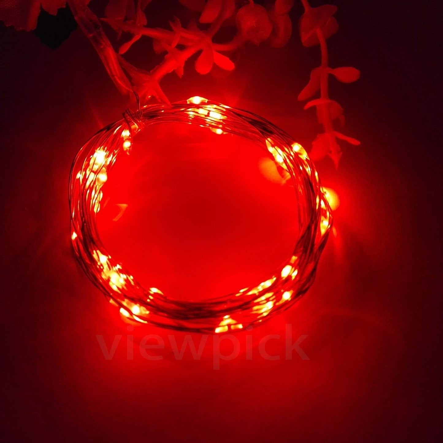 BOLWEO Battery Powered Fairy String Lights, 3M 30LEDs,Red Ambiance Lighting for Christmas，New Year's Eve，Valentines Day Decoration