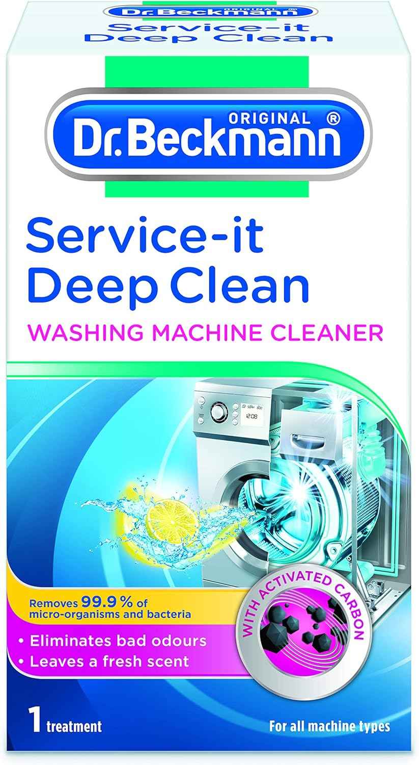 "Dr. Beckmann Service-it Deep Clean Washing Machine Cleaner | Removes 99,99 % of bacteria and fungi and viruses | eliminates bad odours | 250 g"