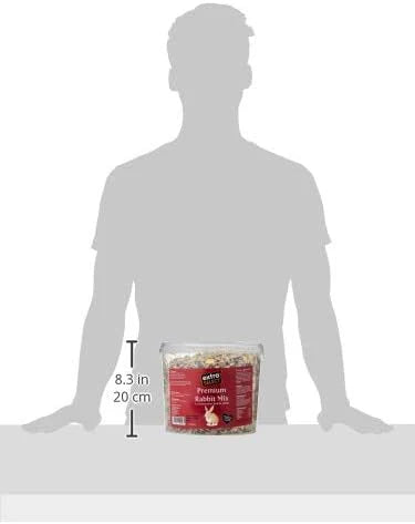 Extra Select Premium Rabbit Mix Bucket 5L - Balanced Complementary Feed with Pellets, Forage, Vitamins & Minerals (Packaging may vary)