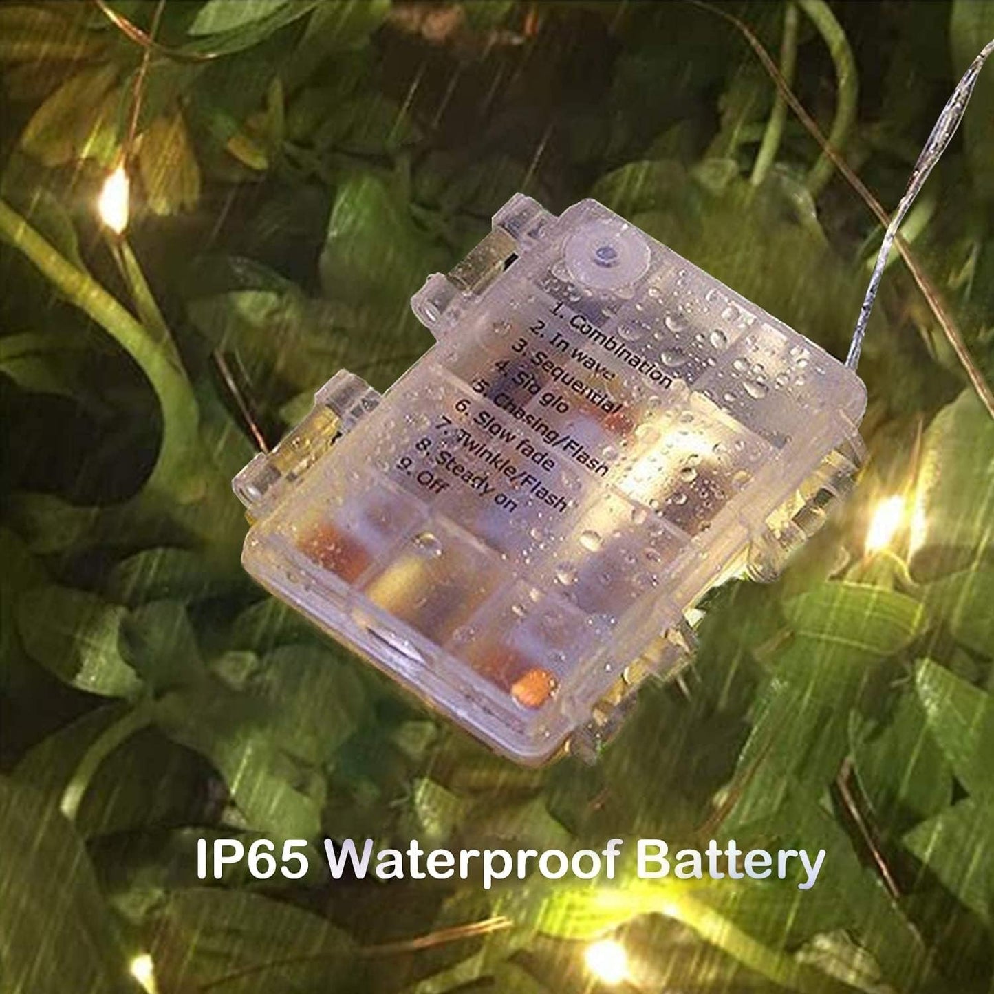 Lezonic 2-Pack Fairy String Lights, 120 LEDs, 13m, 8 Modes, Battery Operated with Remote and Timer, Warm White, Indoor/Outdoor for Bedroom, Party, Wedding, Christmas