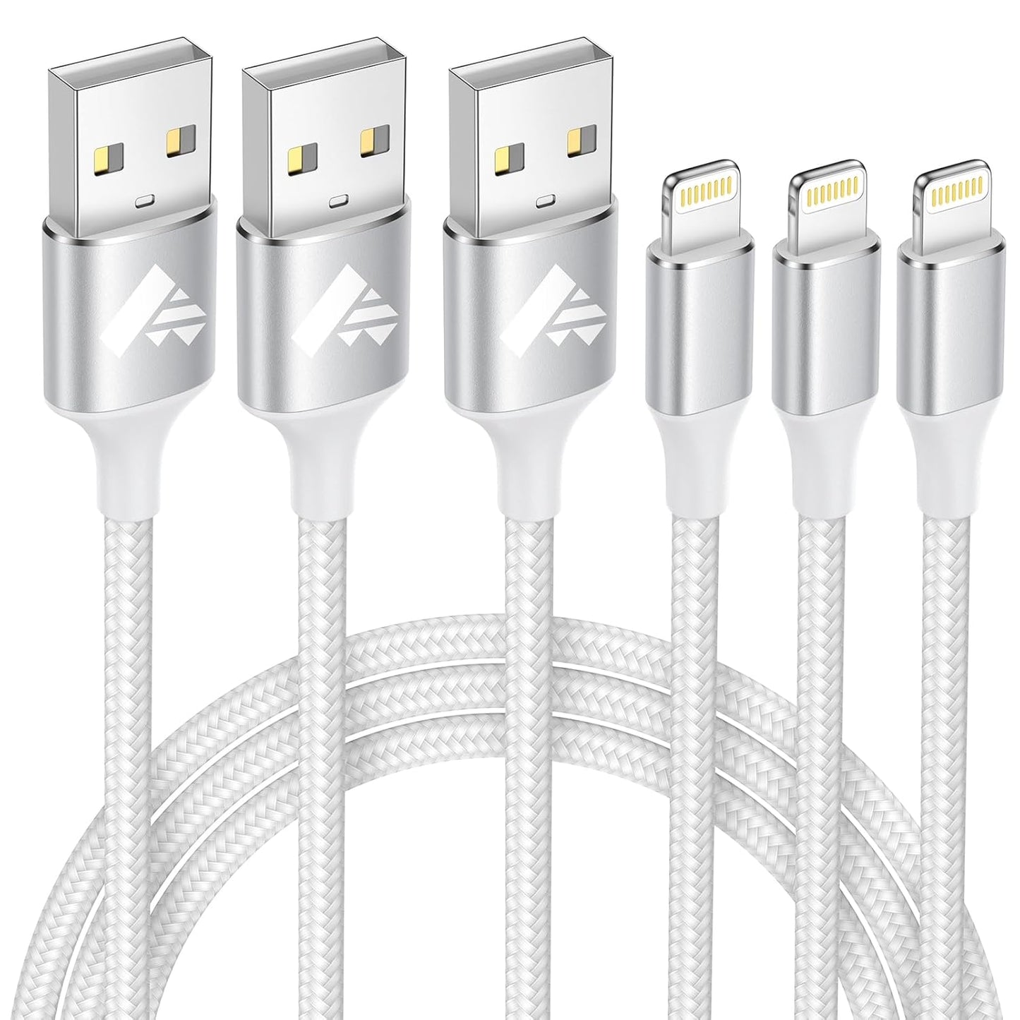 iPhone Charger Cable 2M, MFi Certified Lightning Cable Fast Charging iPhone Charger Nylon USB iphone Charging Cable Lead for iPhone 14 13 12 11 Pro Max XS XR X 8 7 6 Plus 5 SE,iPad