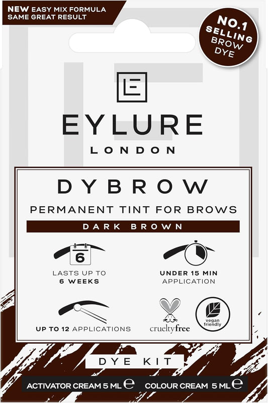 Eylure DYBROW Eyebrow Dye Kit, Dark Brown