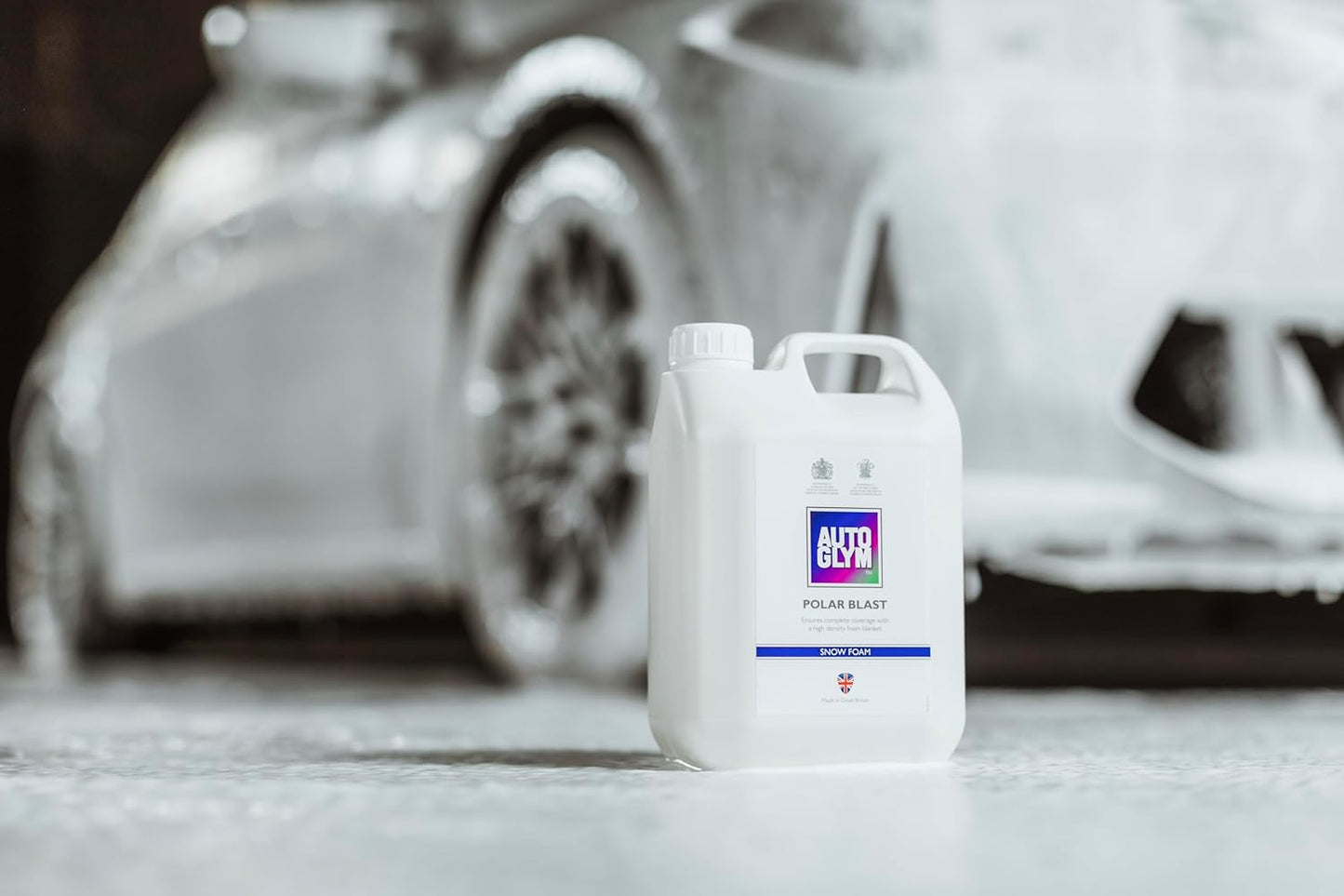 "Autoglym Polar Blast Car Shampoo Concentrate, 2.5L (Makes 15L) – pH Neutral, Extra Thick Snow Foam for All Paint Types, White"