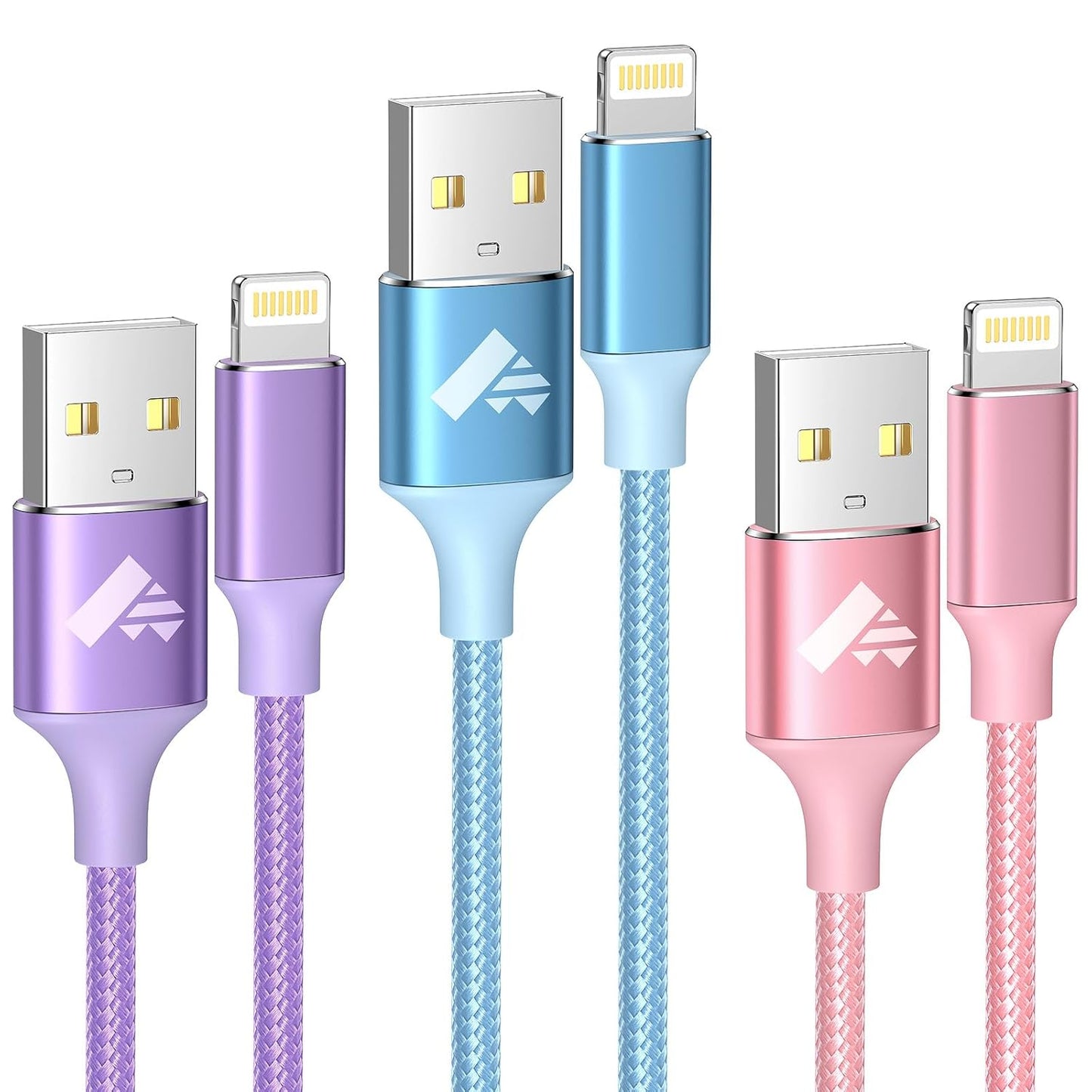 iPhone Charger Cable 2M, MFi Certified Lightning Cable Fast Charging iPhone Charger Nylon USB iphone Charging Cable Lead for iPhone 14 13 12 11 Pro Max XS XR X 8 7 6 Plus 5 SE,iPad