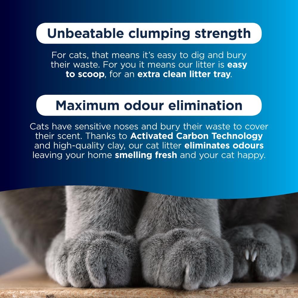 Ever Clean Clumping Cat Litter, Multiple Cat, Scented for long-lasting freshness, Unbeatable Clumping Strength, 10L