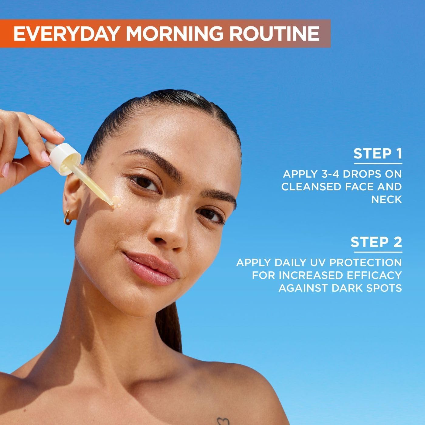 Garnier Vitamin C Brightening Serum for Face, with 4% Vitamin C, Niacinamide & Salicylic Acid, Brightens Skin, Reduces Dark Spots & Evens Skin Tone, Serum 30ml