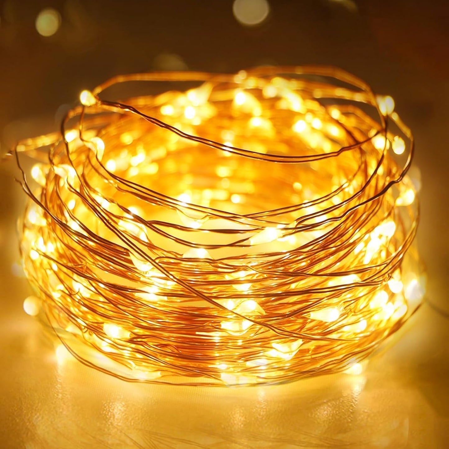 Litogo 3m 30 LED Battery Fairy String Lights, Waterproof Copper Wire Lights with Timer for Indoor and Outdoor Decoration, Warm White