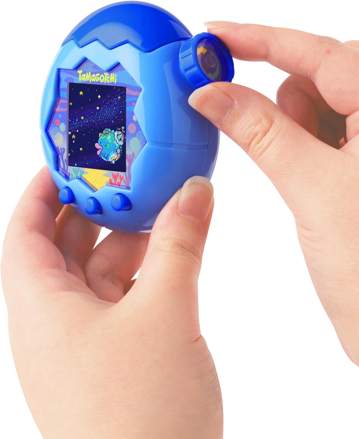 Bandai Tamagotchi Paradise Digital Pet Blue Water Shell | Evolved Electronic Pet Toy With Zooming Worlds | Tamagotchi Paradise Virtual Pets For Kids And Adults Make Fun Gifts For Girls And Boys