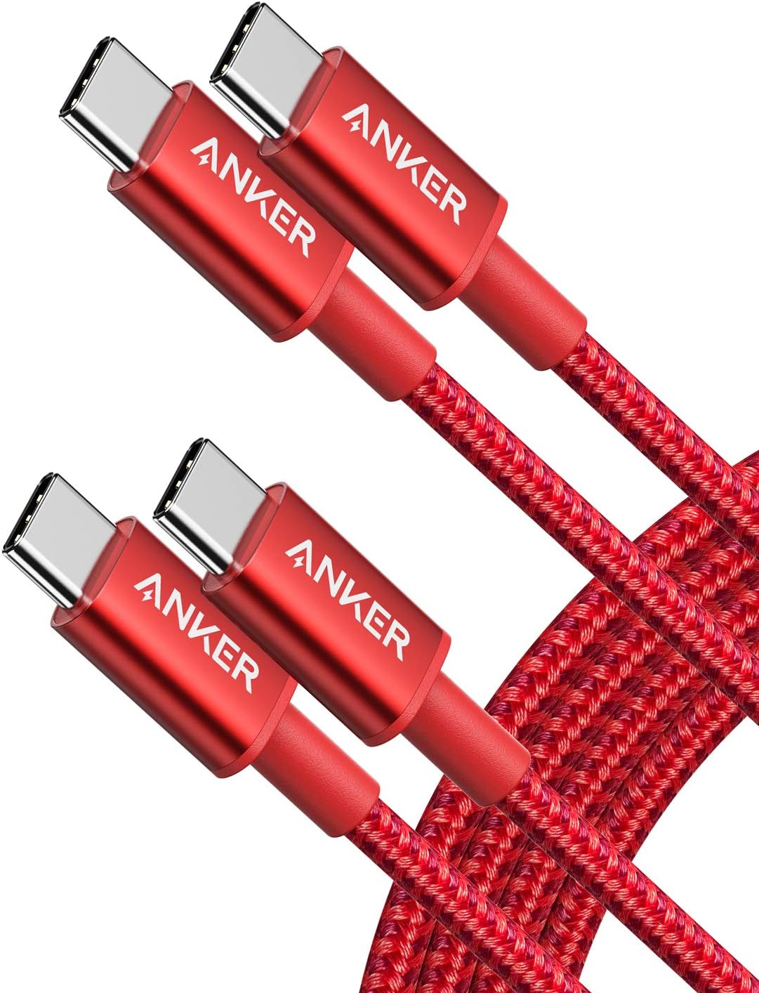 Anker USB C to USB C Charger Cable, New Nylon (6 ft, 2-Pack), 60W (3A) Type C fast Charging Cable for iPhone 17/16/15, iPad Pro, Samsung Galaxy, MacBook Pro,and More