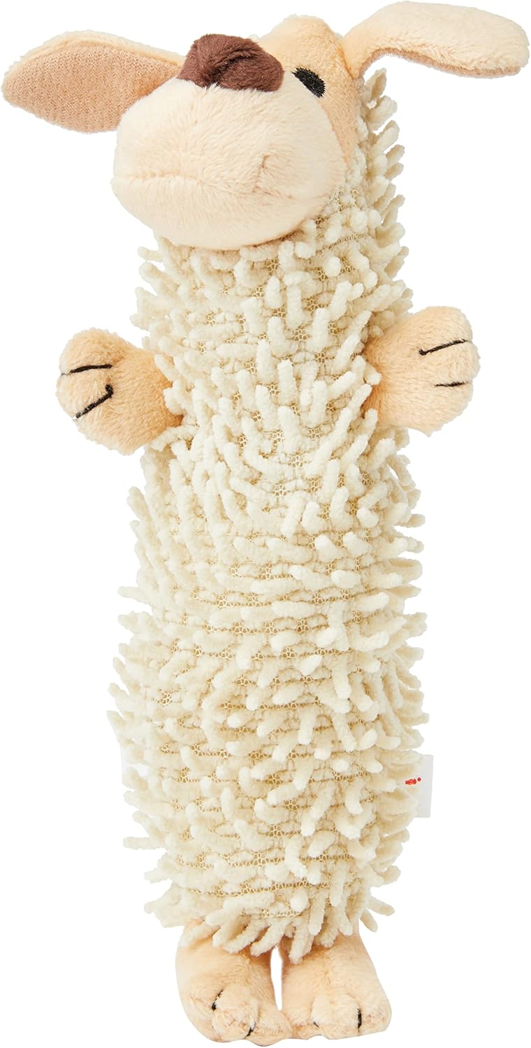 Rosewood Chubleez Noodle Buddy Plush Dog Toy with Squeaker, Soft & Comforting Toy for Small, Medium Dogs & Puppies, Interactive Play