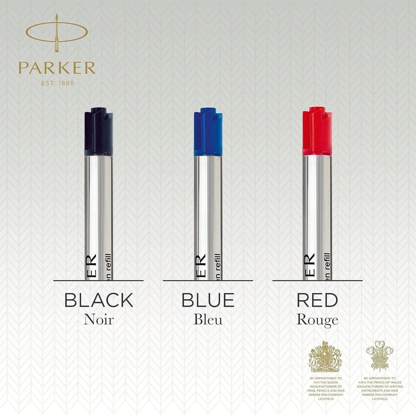 Parker Ballpoint Pen Refills | Medium Point | Black QUINKflow Ink | 2 Count