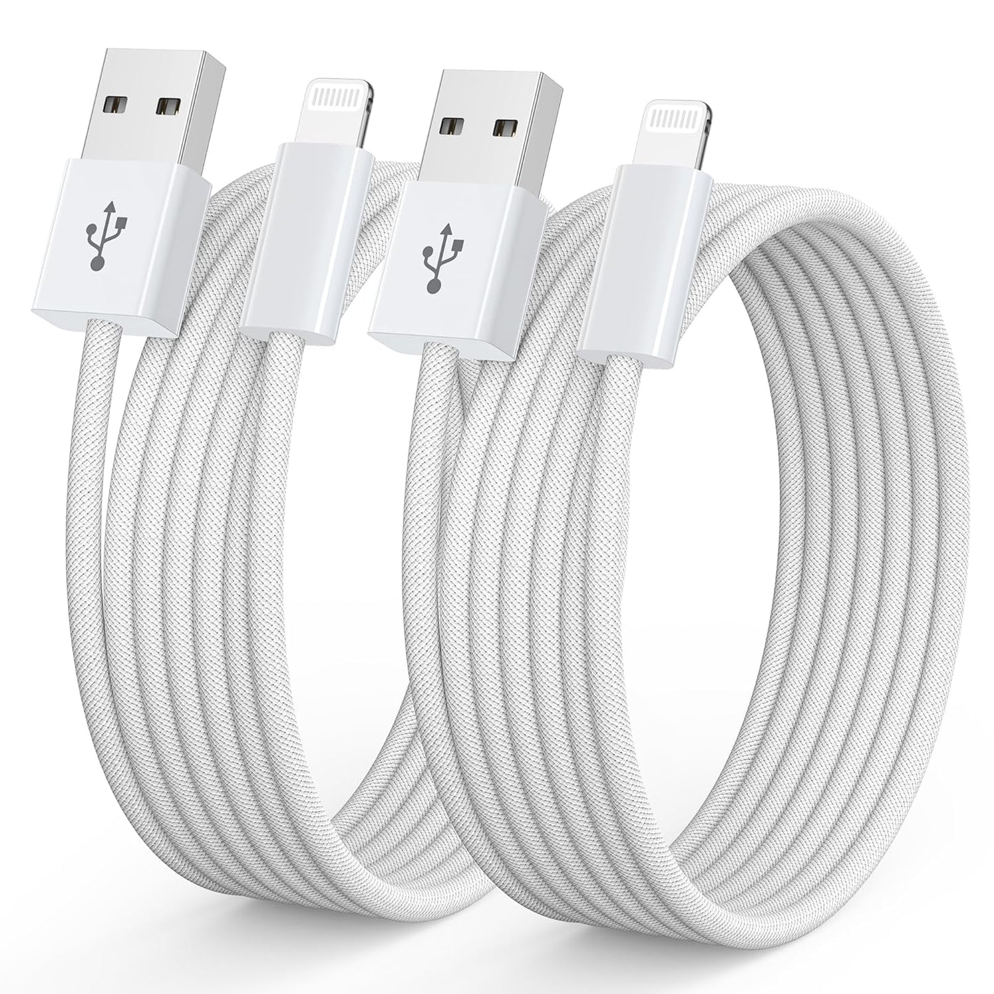 iPhone Charger Cable 2 Pack 2M [Apple MFi Certified] Lightning Cable Fast Charging Cord High Speed Data Sync Apple Charger Cable for iPhone 14 13 12 11 Pro/Pro Max XR XS X 8 7 6 Plus