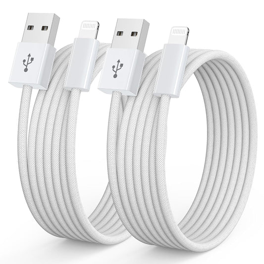 iPhone Charger Cable 2 Pack 2M [Apple MFi Certified] Lightning Cable Fast Charging Cord High Speed Data Sync Apple Charger Cable for iPhone 14 13 12 11 Pro/Pro Max XR XS X 8 7 6 Plus