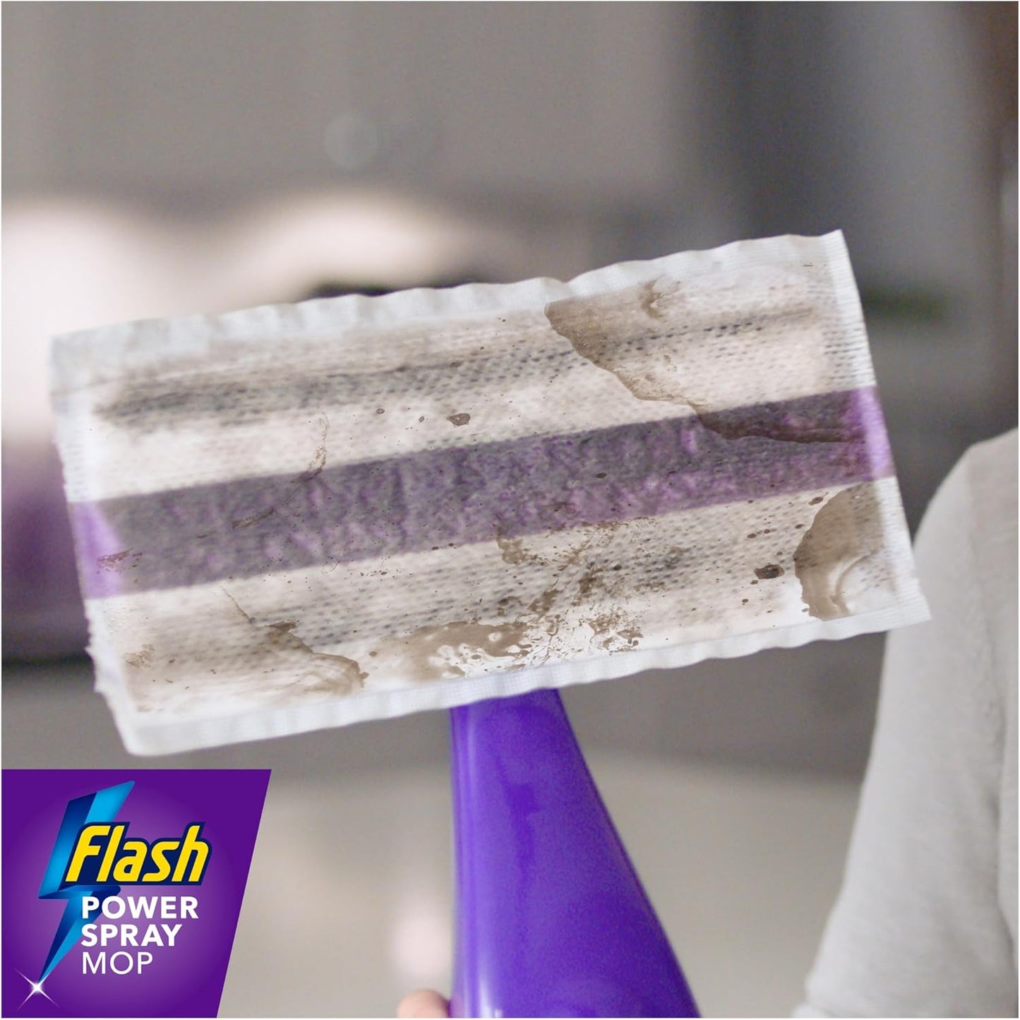 Flash Power Spray Mop Floor Cleaner Multi-Surface Cleaning Liquid Citrus Fresh 5L (1.25Lx4)