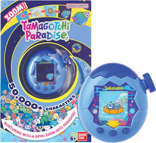 Bandai Tamagotchi Paradise Digital Pet, Blue Water Shell, Evolved Virtual Pet for Kids and Adults