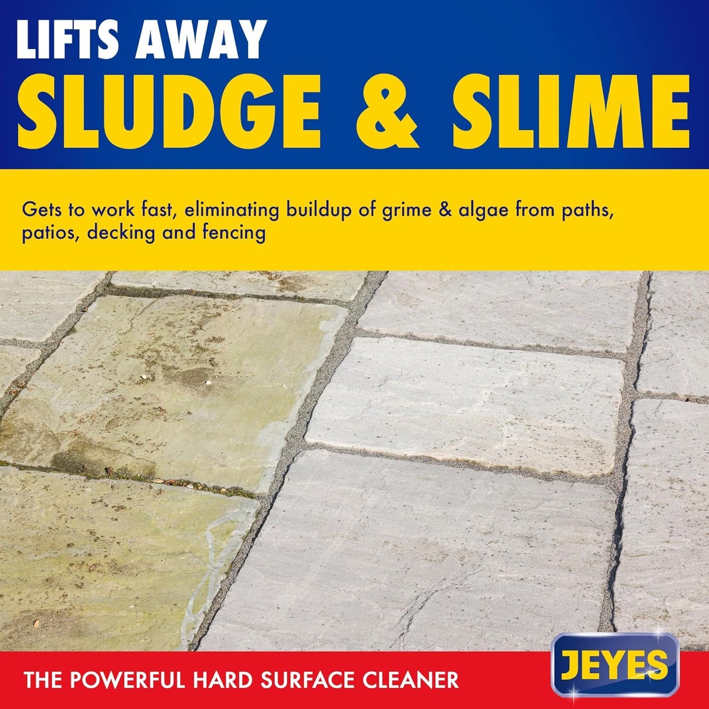 Jeyes 4-in-1 Patio and Decking Cleaner, 4 Litre, For Paths, Drives, Decking and Fencing