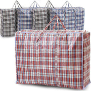 REQUISITE NEEDS 5 PACK Strong Extra large Jumbo Storage Laundry zipped bag Reusable (80 x 60 x 28 CM)
