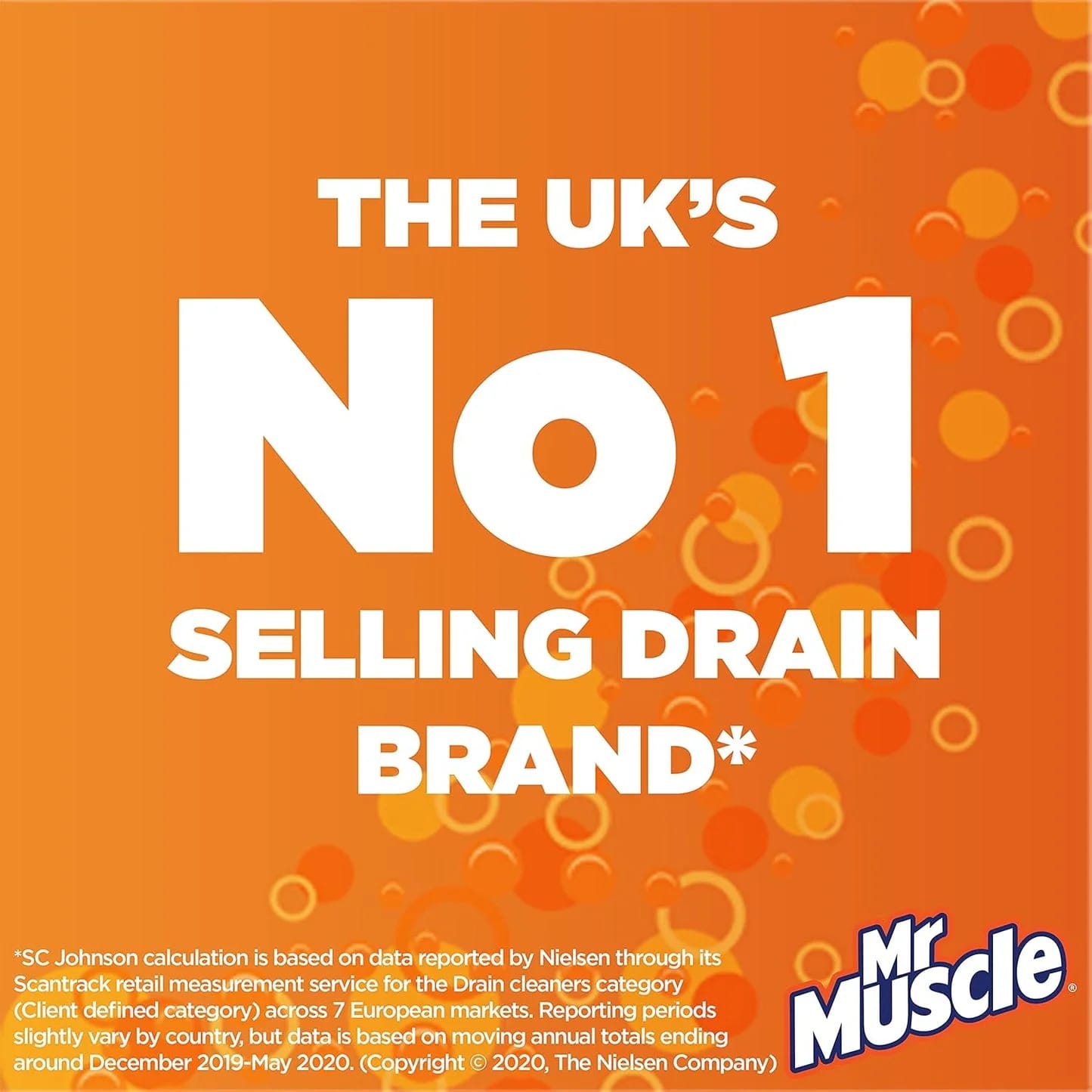 Mr Muscle Drain Unblocker, Sink & Drain Cleaner, Fast Acting Heavy Duty Gel Formula, Dissolves Clogs, Works 3x Better Than Bleach, Safe for All Pipes, Duo Pack, (2 x 1L)