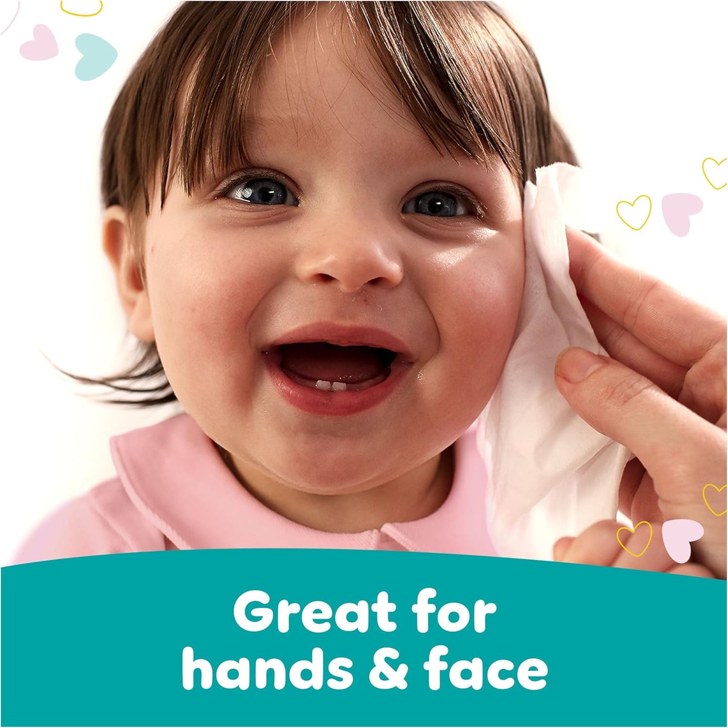 Pampers Sensitive Baby Wipes 15 Packs of 80 = 1200 Baby Wet Wipes, Unscented, For a Soft And Gentle Clean