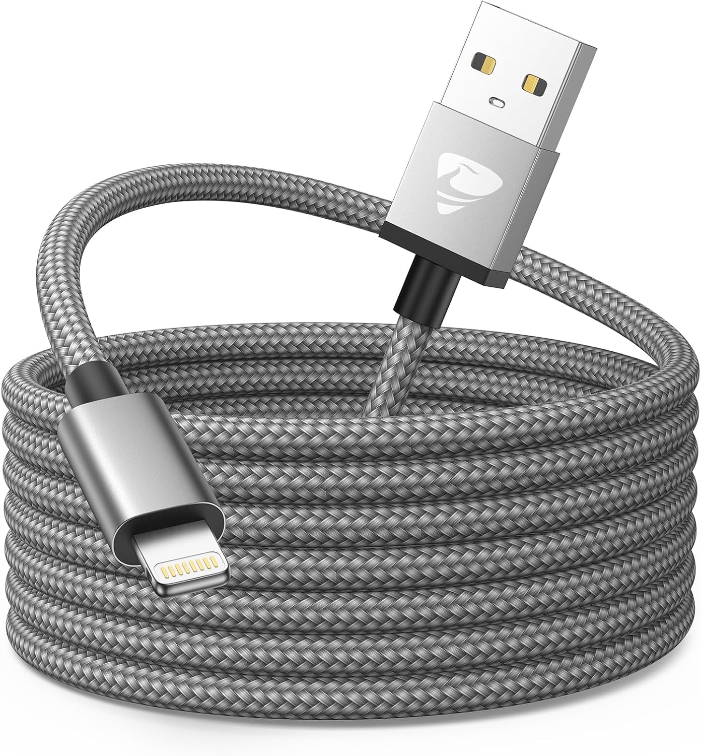 3Pack 2M iPhone Charger Cable, Long iPhone Charging Cable MFi Certified Lightning Cable Fast Charging Cord Braided i Phone Charger Lead USB Cord for Phone 14 13 12 11 Pro Max XS XR 8 7 6 SE, iPad