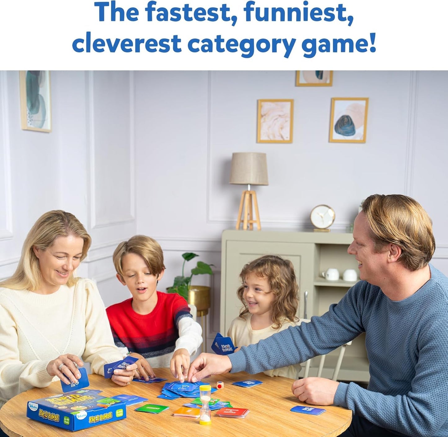Skillmatics Rapid Rumble Fast-Paced Board Game, Educational Card Game for Kids, Teens, and Adults, Family Game Night and Holiday Fun