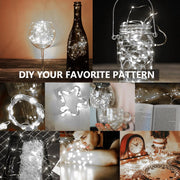 Jsdoin Fairy Lights, 6 Pack 2m 20 LED Battery Operated Copper Wire String Lights for Indoor and Outdoor Decoration, Cool White